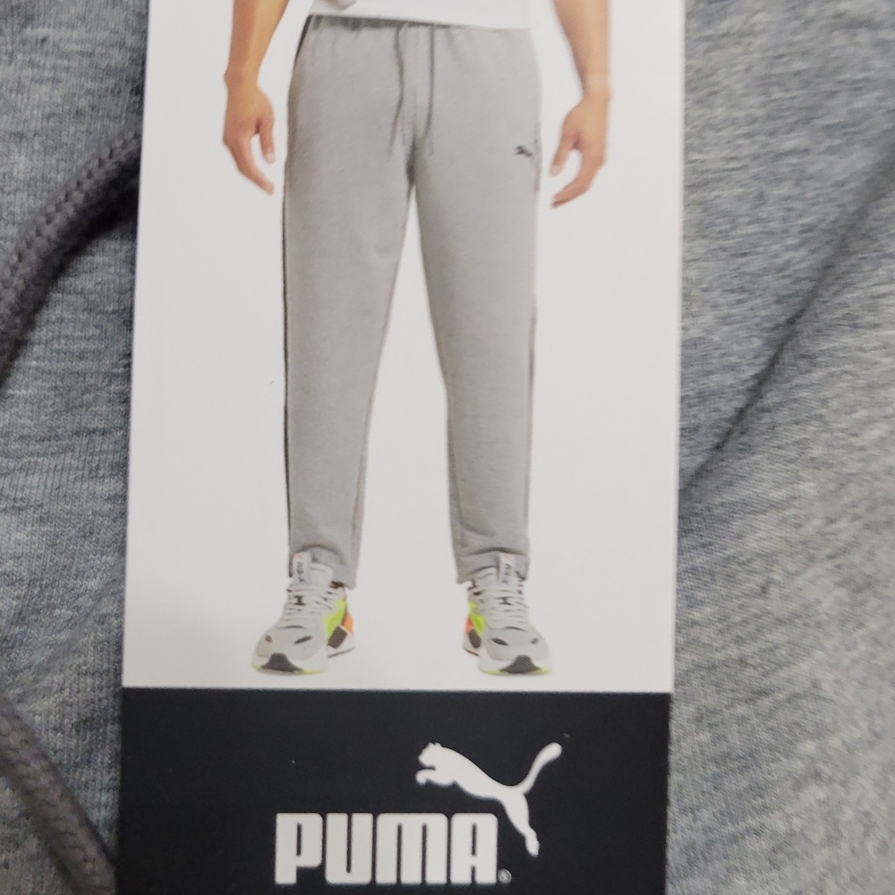 NEW Puma Mens L Training Pants Athletic Grey - Picture 4 of 11